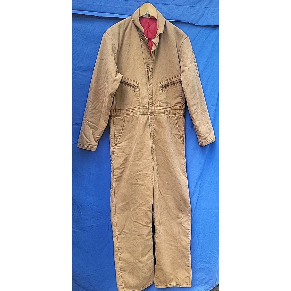 vintage‎ big ben by wrangers lined heavyweight coveralls medium regular